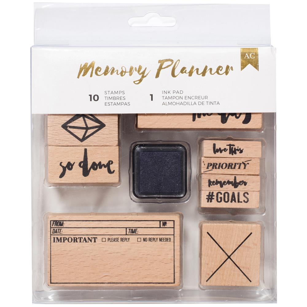 Marble Crush - Stamps - Memory Planner - American Crafts