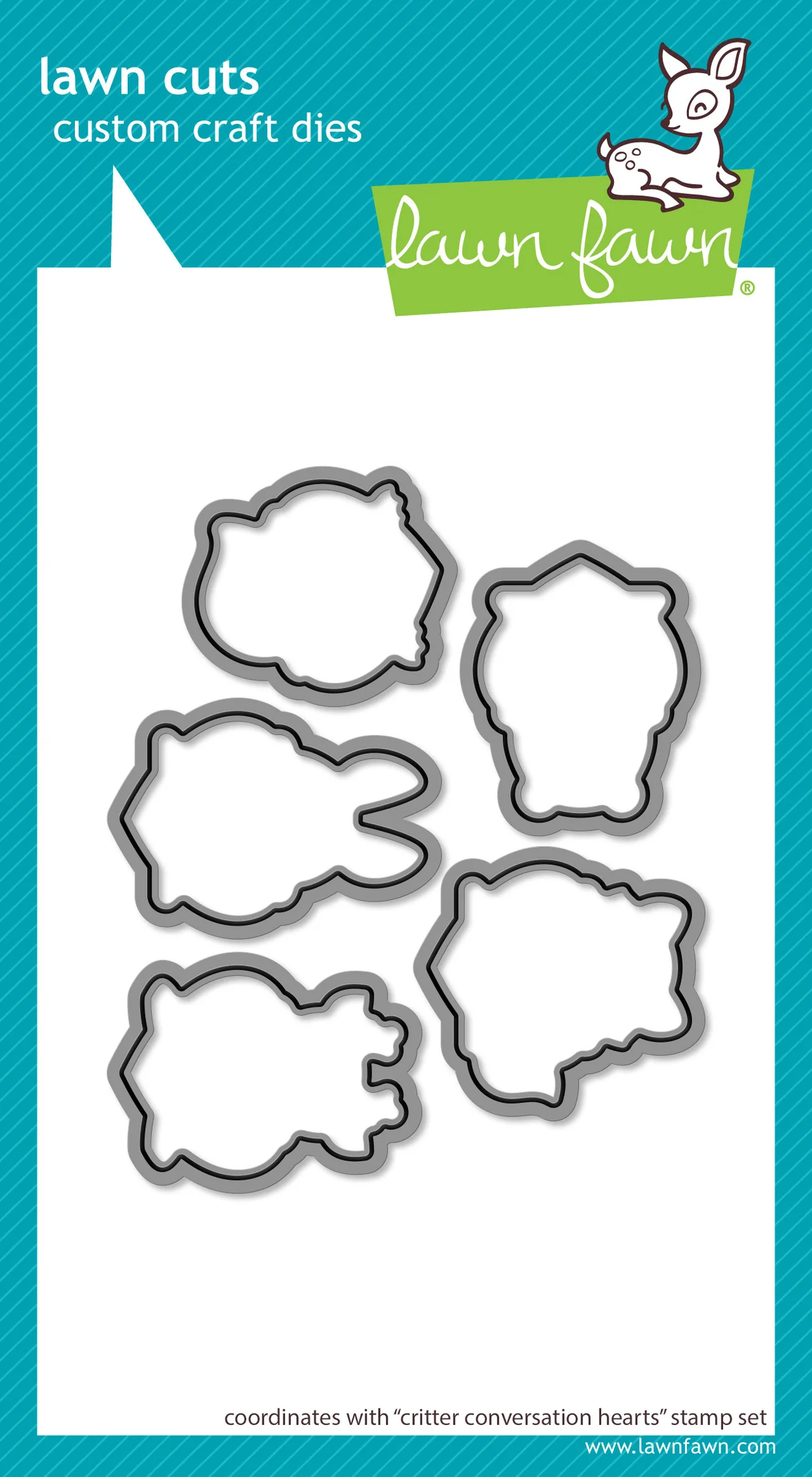 Critter Conversation Hearts - Lawn Cuts 