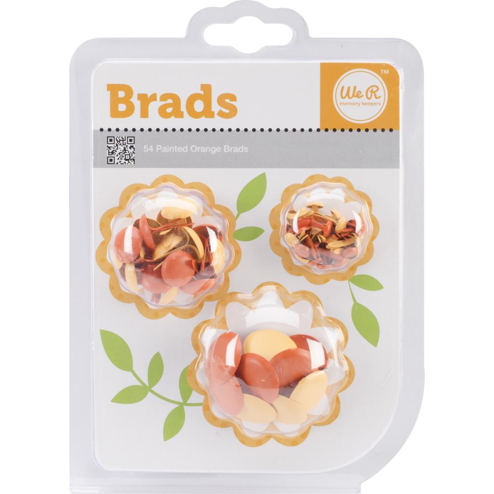 Orange - Painted Brads