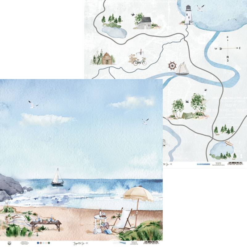 Paper 02 - Beyond the Sea - 12"x12" Paper 02 - Beyond the Sea - 12"x12"