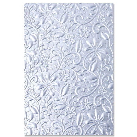 Lacey - Sizzix 3-D Textured Impressions Embossing Folder Lacey - Sizzix 3-D Textured Impressions Embossing Folder