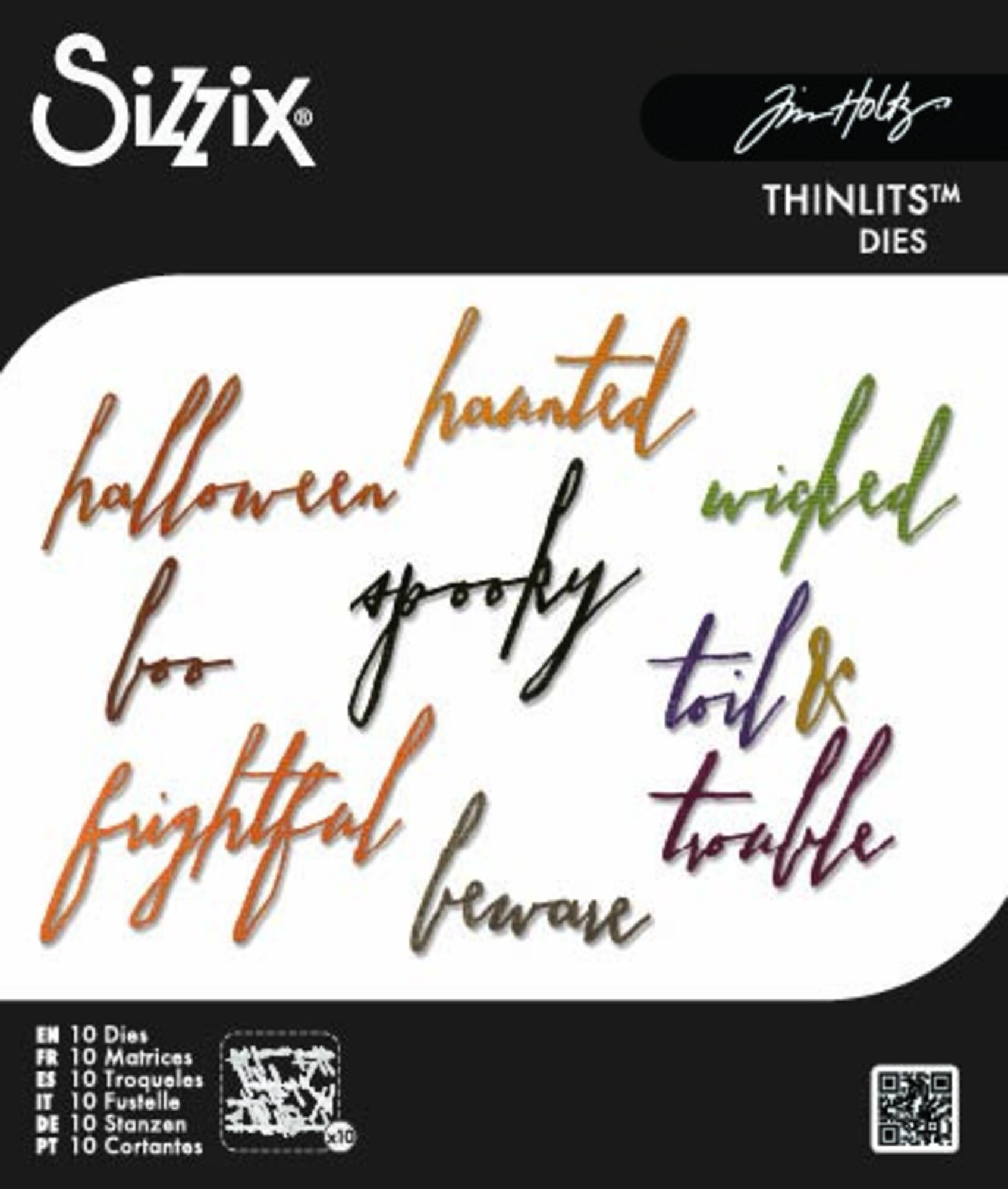 Classic Halloween Handwriting - Thinlits Die by Tim Holtz 