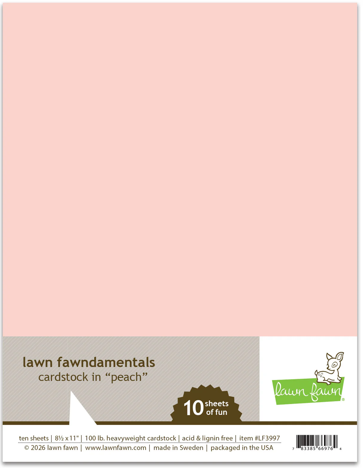 Peach - Cardstock