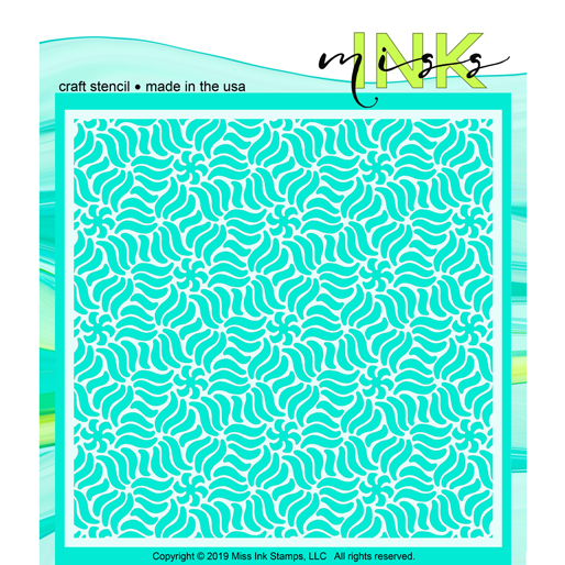 Paint Stroke Floral - Stencil
