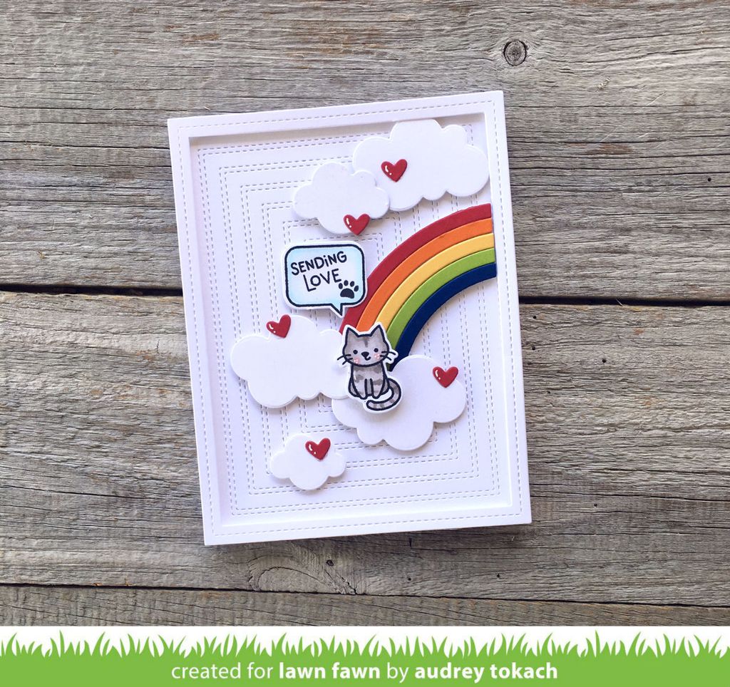 Just Stitching Double Rectangles - lawn cuts Just Stitching Double Rectangles - lawn cuts