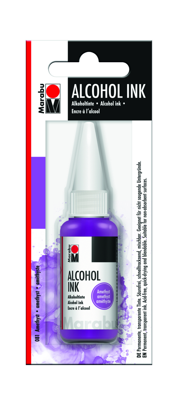 Amethyst - Alcohol Ink