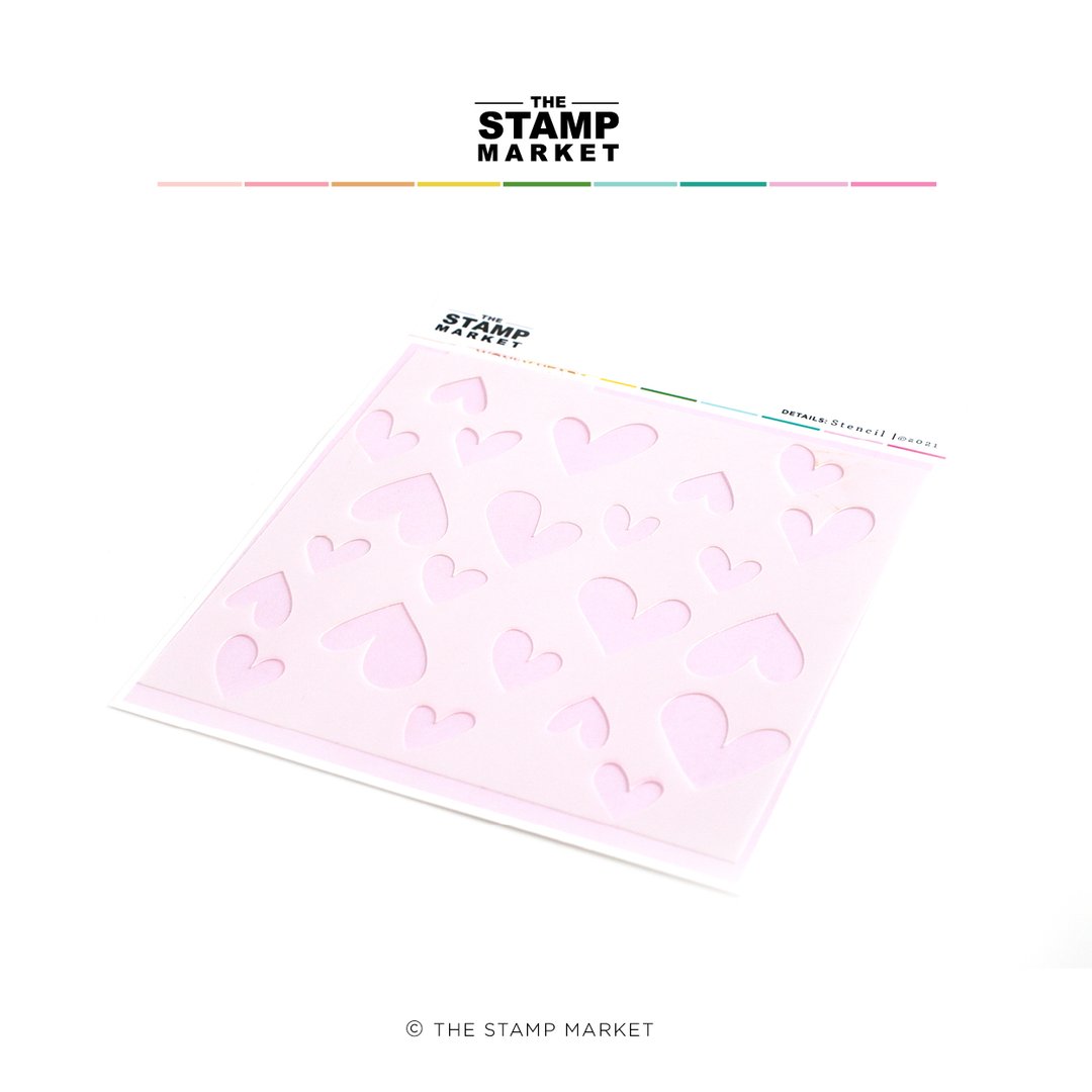 Wonky Hearts - Stencil