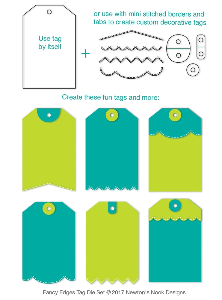 Fancy Edges Tag - Die Set