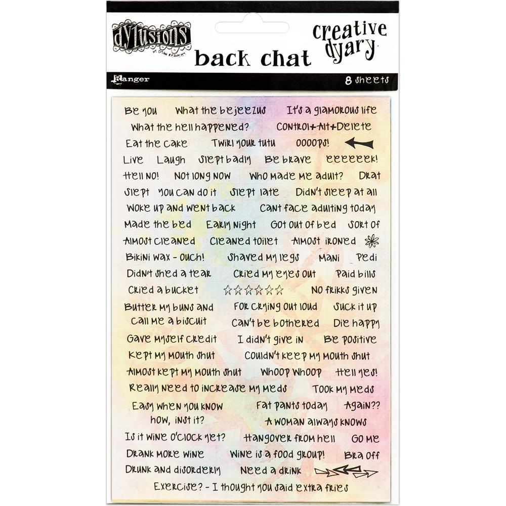 Back Chat Stickers - Dyan Reaveley's Dylusions Creative Dyary