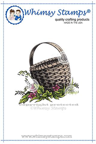 Basket - Rubber Cling Stamp Basket - Rubber Cling Stamp