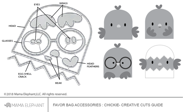 Chickie - Favor Bag Accessory - Creative Cuts Chickie - Favor Bag Accessory - Creative Cuts