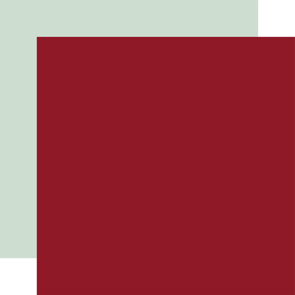 Designer Solids - Cranberry/Mint - Echo Park