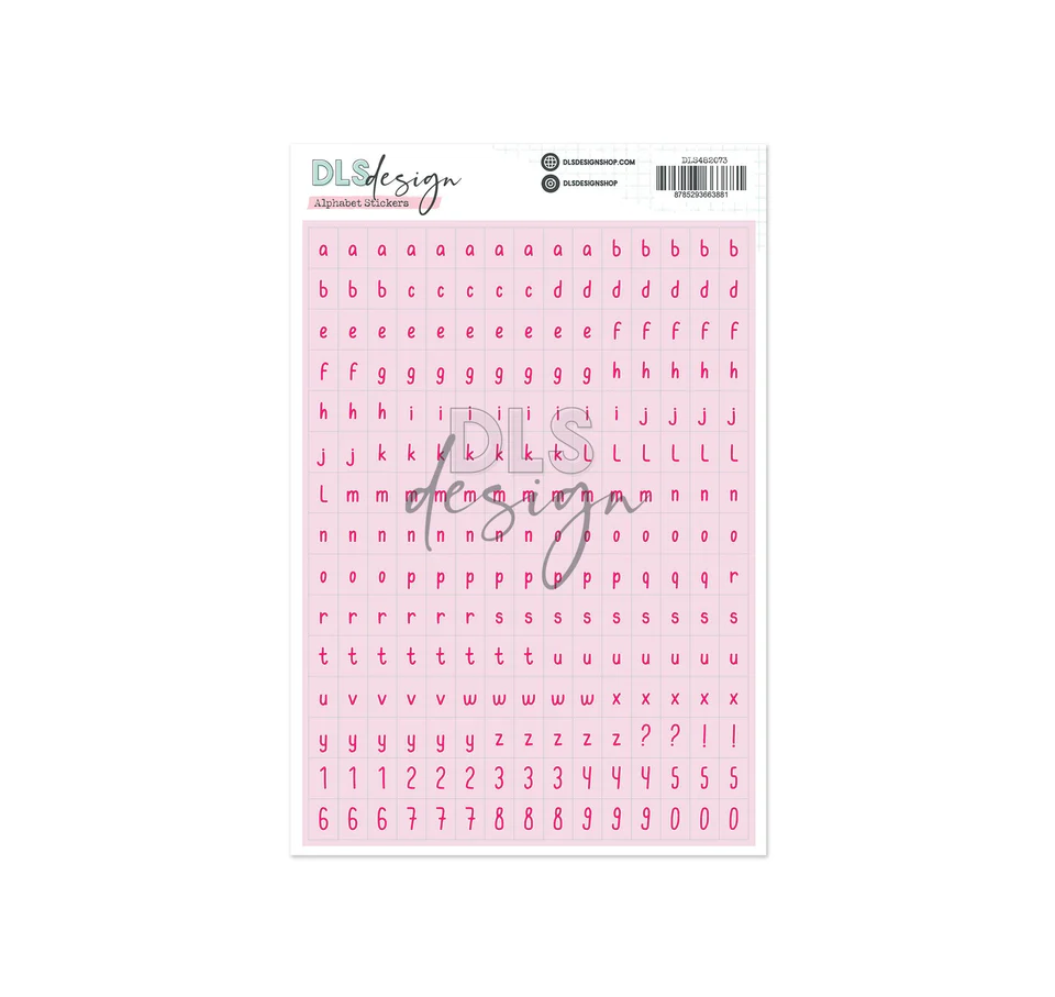 Alphabet Stickers Rosie Candy Floss - Eleven Shades Of Happiness Alphabet Stickers Rosie Candy Floss - Eleven Shades Of Happiness
