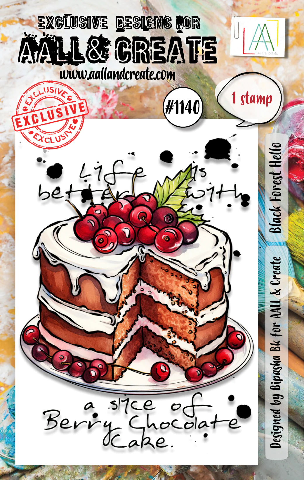 Black Forest Hello - #1140 - A7 Stamp Set Black Forest Hello - #1140 - A7 Stamp Set
