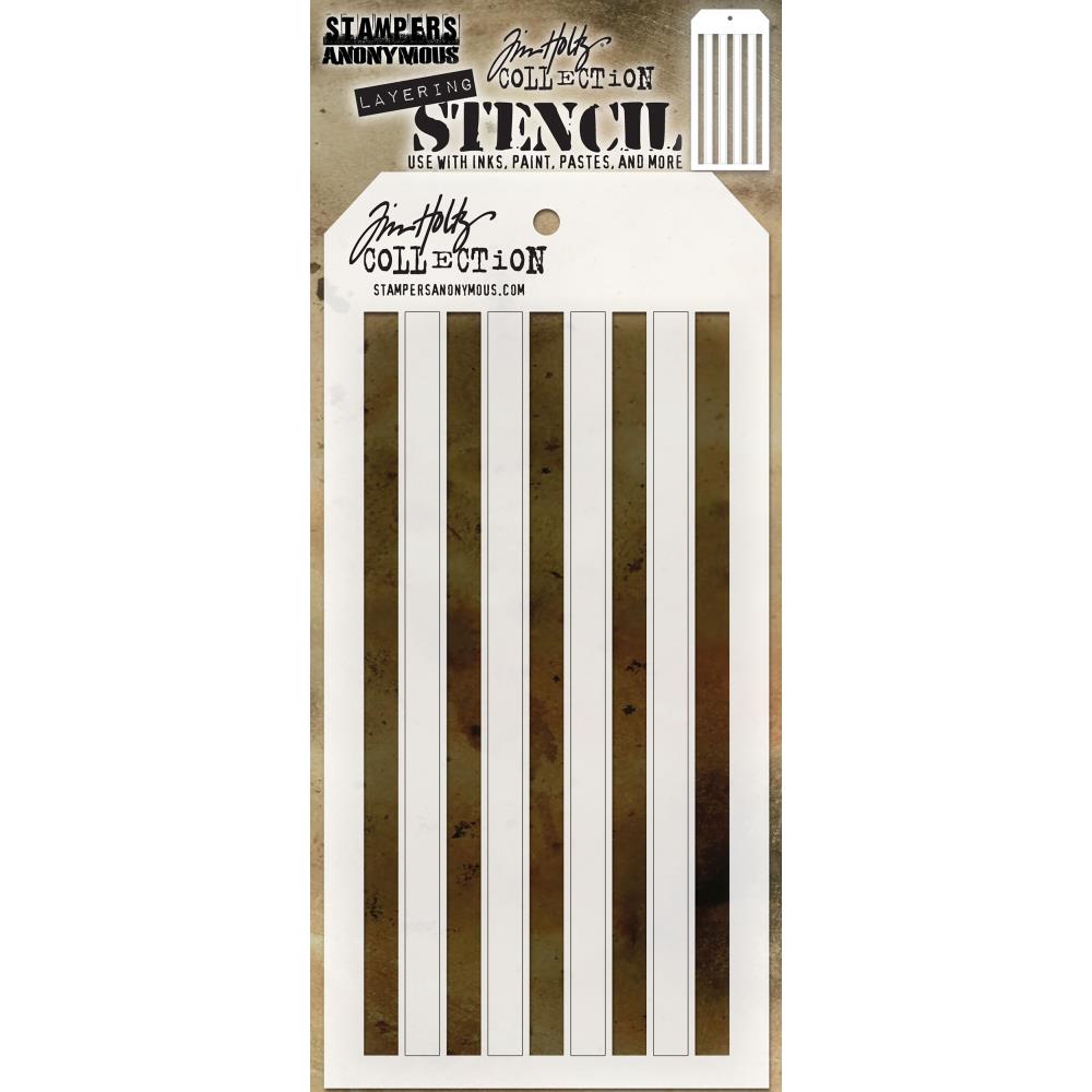 Shifter Stripes - Tim Holtz Layering Stencil