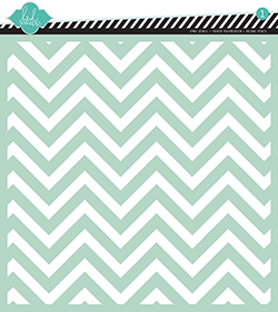 Chevron - Stencil 12x12