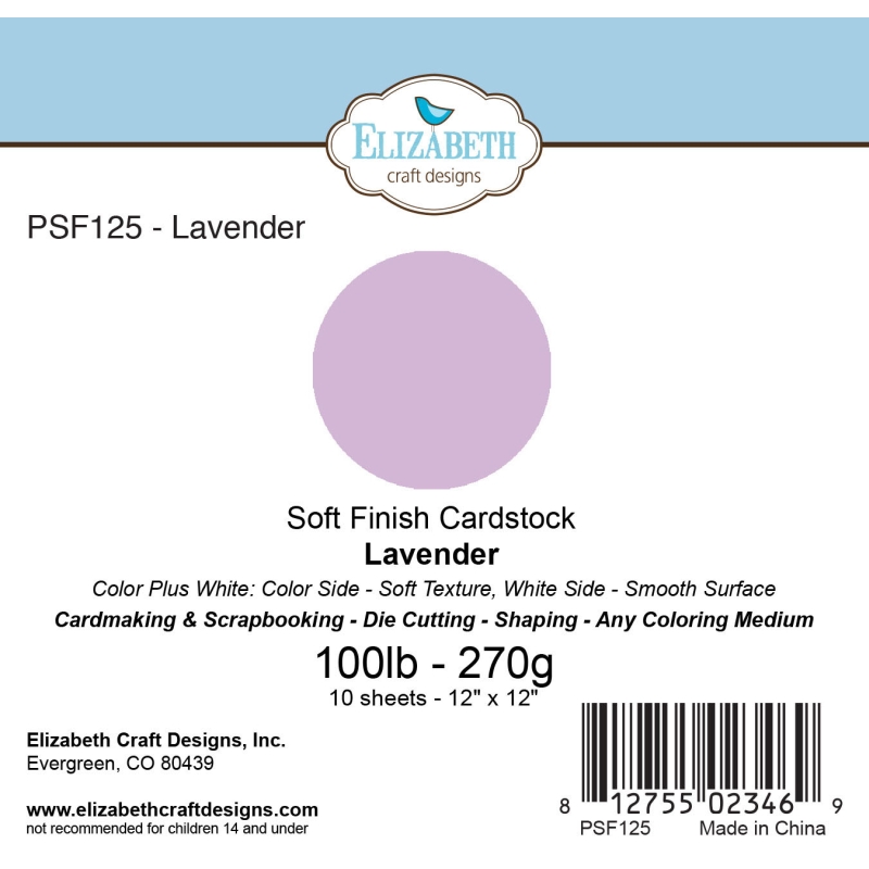 Lavender - Soft Finish Cardstock - 270gr - 12"x12" Lavender - Soft Finish Cardstock - 270gr - 12"x12"