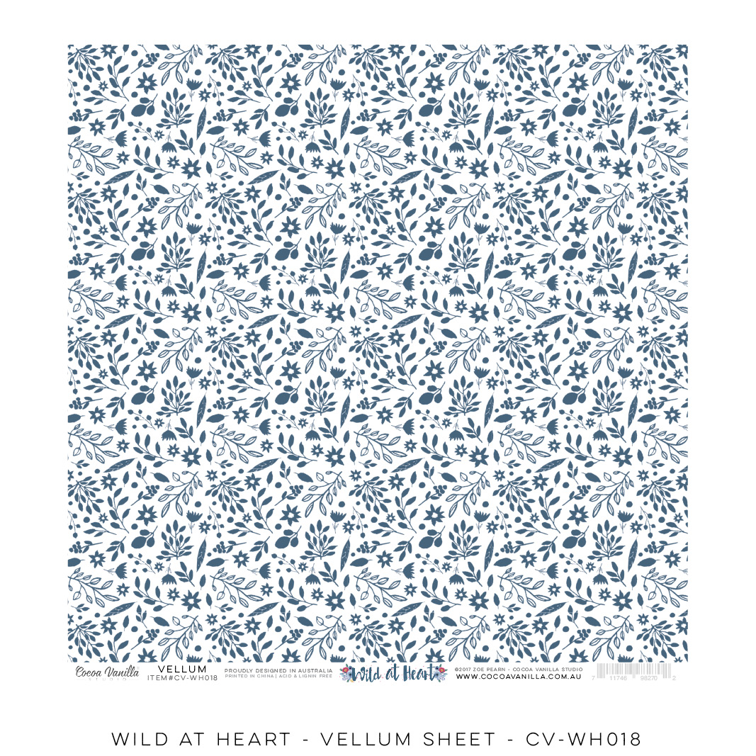 Vellum Sheet - Wild At Heart