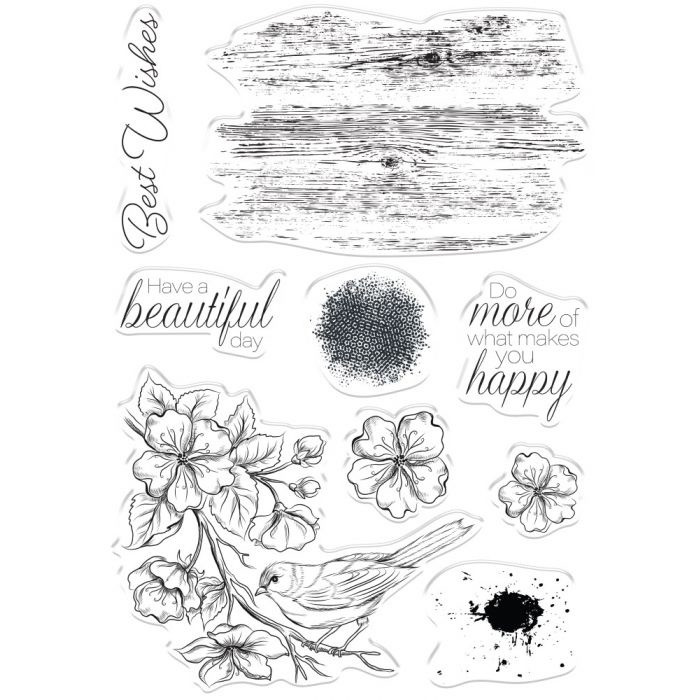 Feathered Friend - Collage Clearstamps