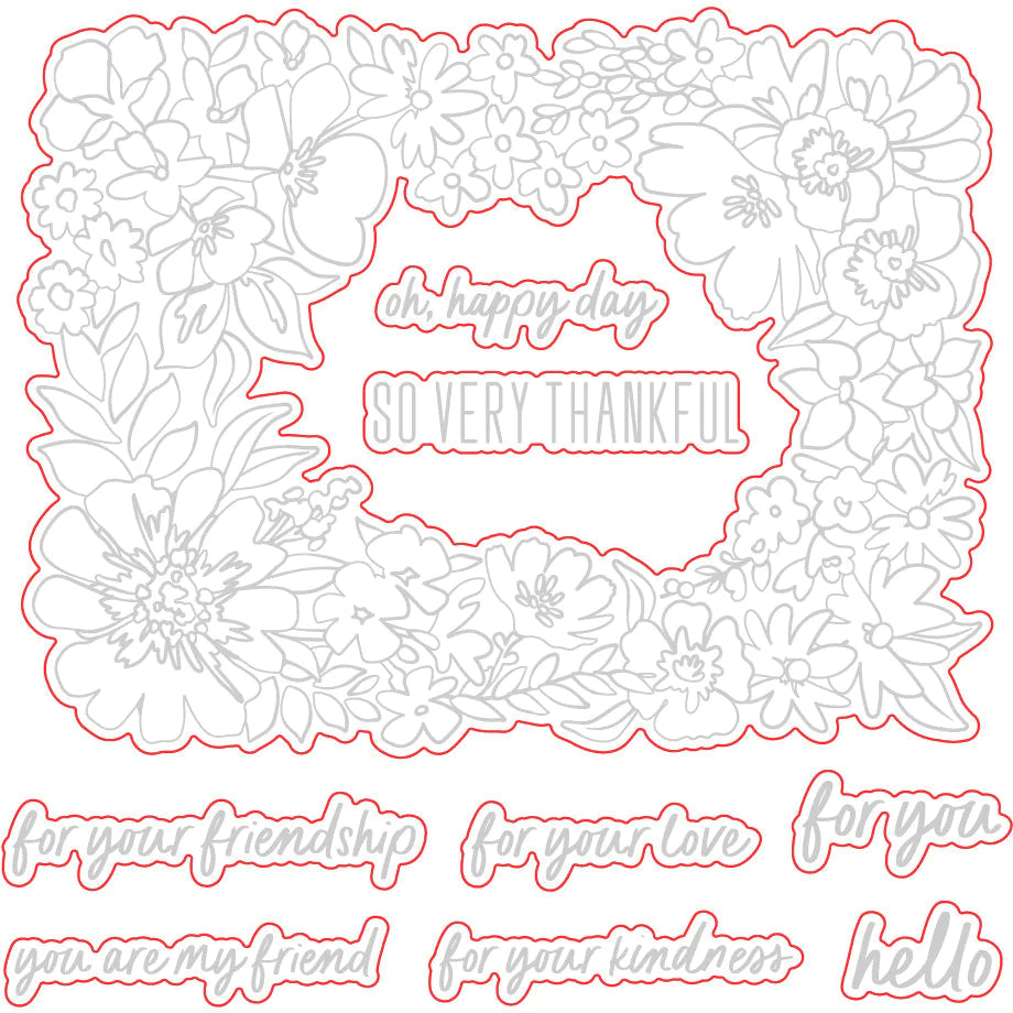 Friendship Frame - Honey Cuts