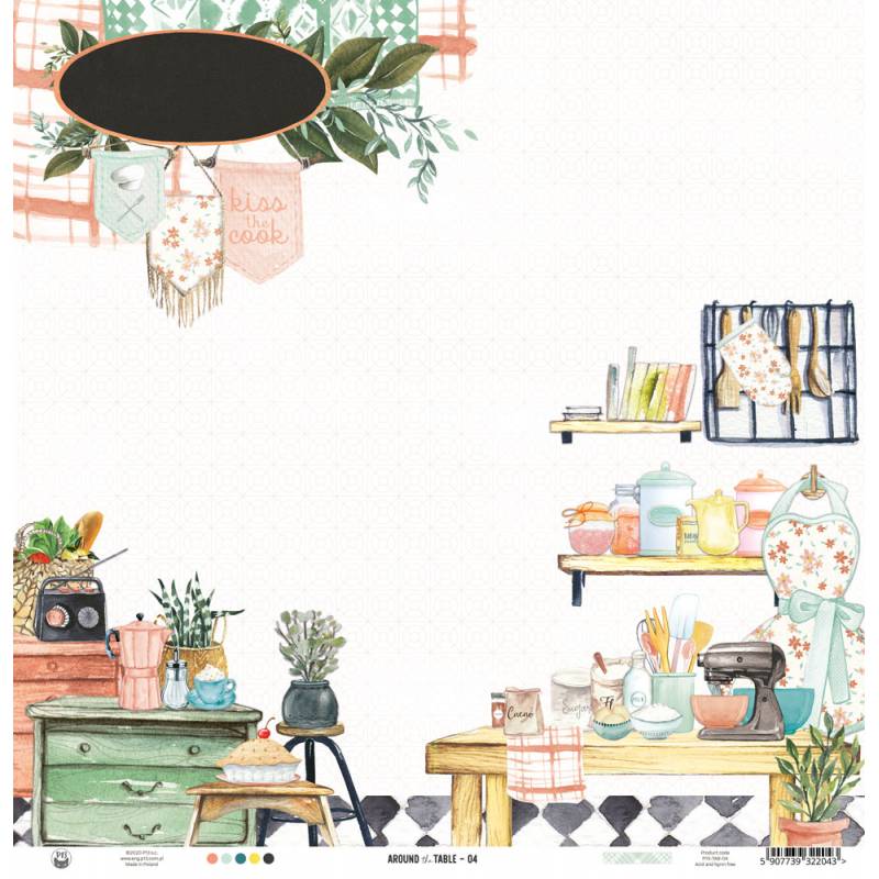 04 - Around the Table - 12"x12"