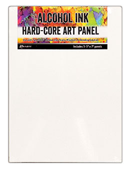 Hard Core Art Panel - Alcohol Ink - Tim Holtz - 5"x7" Hard Core Art Panel - Alcohol Ink - Tim Holtz - 5"x7"