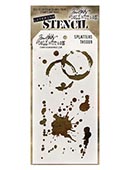 Splatters - Tim Holtz - Layering Stencil Splatters - Tim Holtz - Layering Stencil