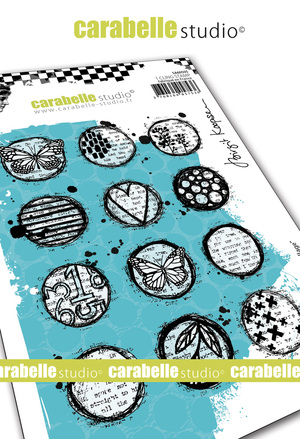 Circles collage by Birgit Koopsen - Cling Stamp A6