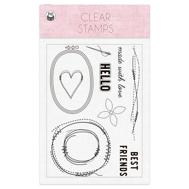 Clear Stamp Set - Stitched with Love