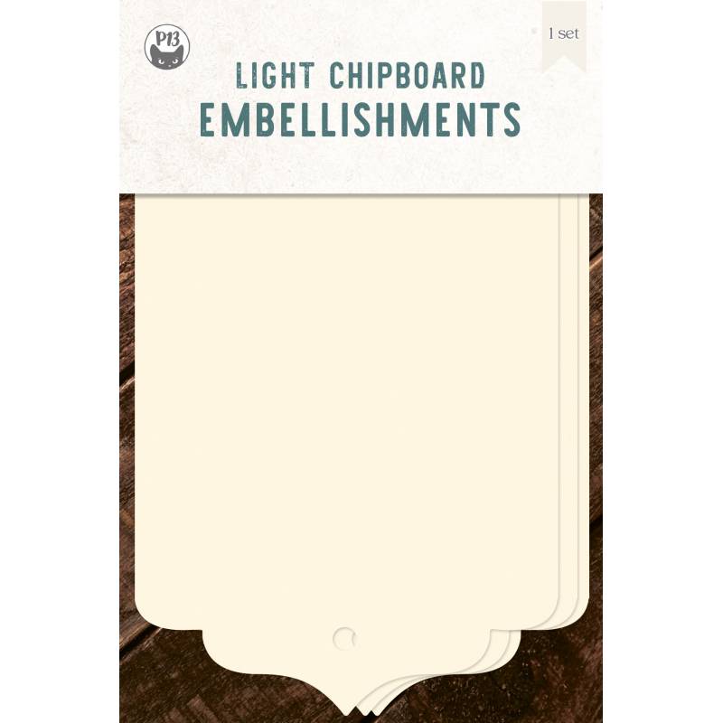 Base Tags 06 - Light Chipboard Embelishments