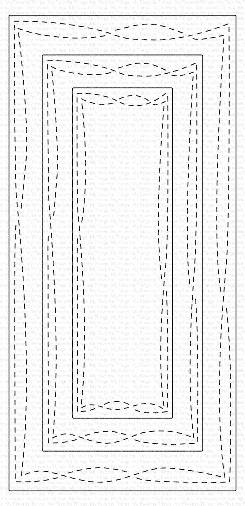 Wonky Stitched Mini Slimline - Die-namics Wonky Stitched Mini Slimline - Die-namics