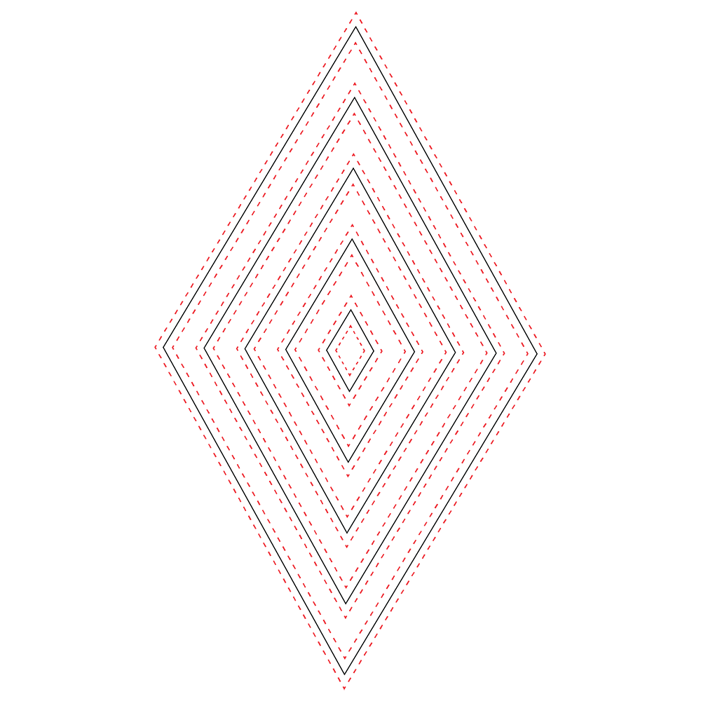 Double Stitched Diamonds - Honey Cuts