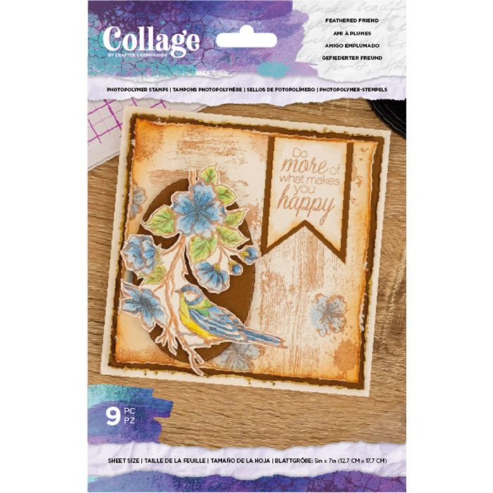 Feathered Friend - Collage Clearstamps Feathered Friend - Collage Clearstamps