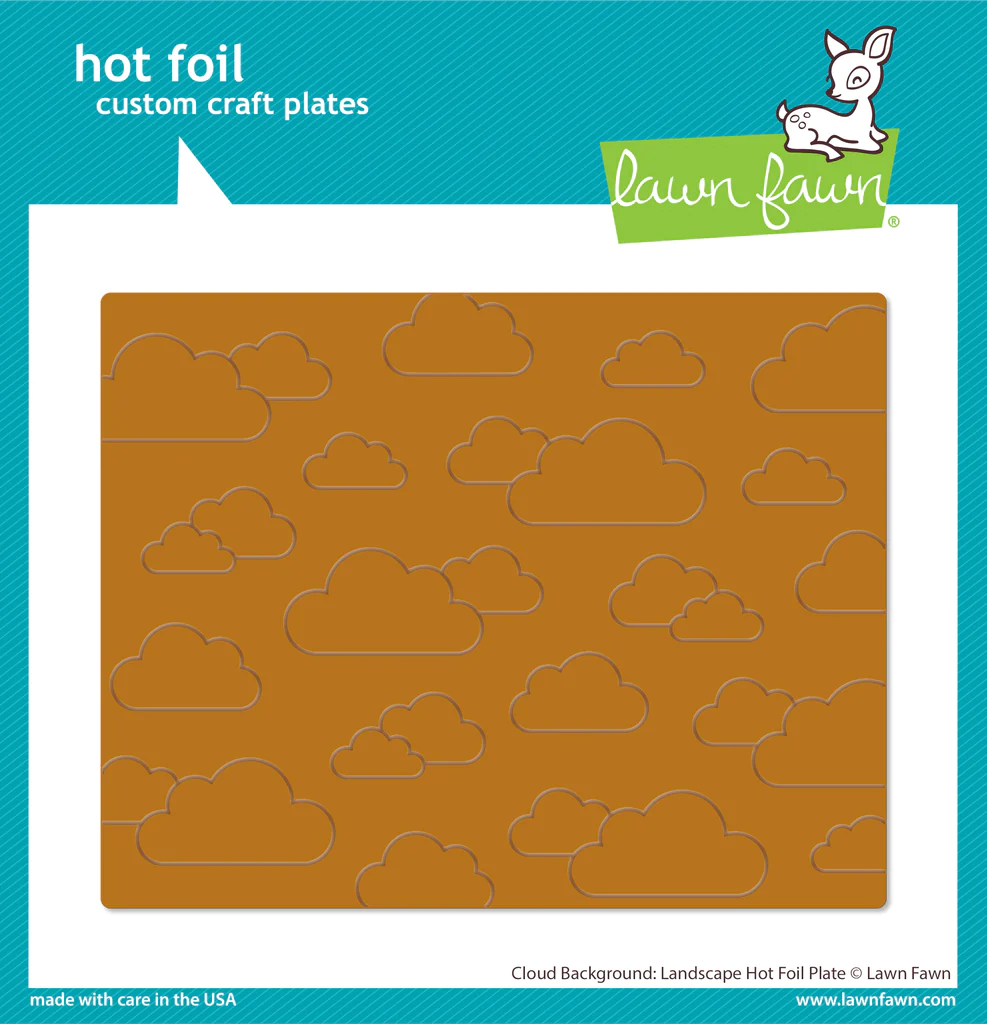 Cloud Background: Landscape Hot Foil Plate - Lawn Fawn