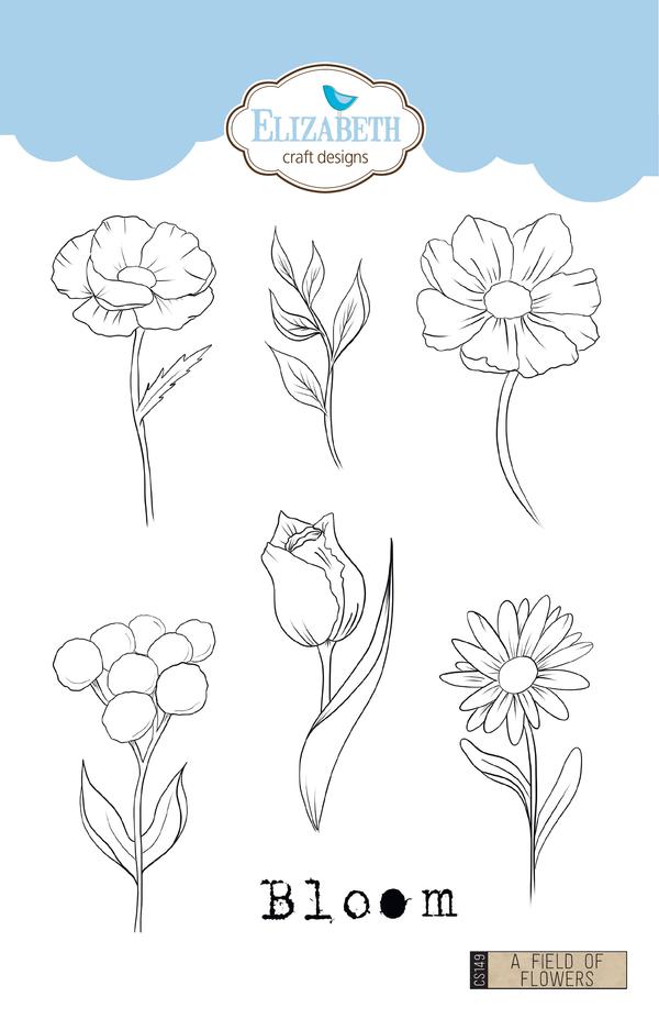A Field of Flowers - Clear Stamps A Field of Flowers - Clear Stamps
