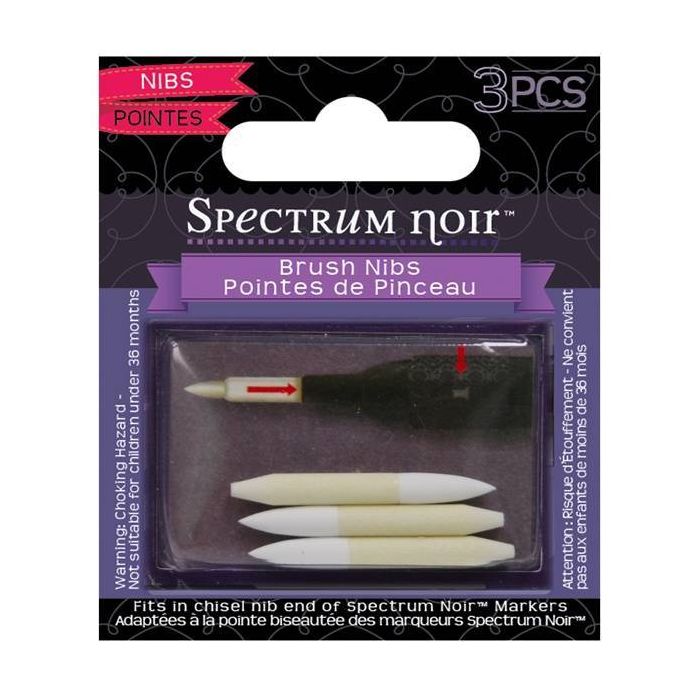 Colouring System by Spectrum Noir Brush Nibs - 3 pack - Spectrum Noir Illustrator
