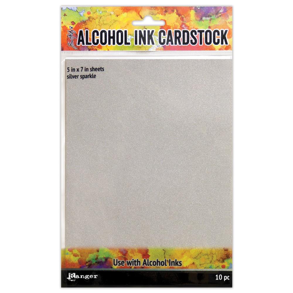 Silver Sparkle - Alcohol Ink Cardstock - Tim Holtz Silver Sparkle - Alcohol Ink Cardstock - Tim Holtz