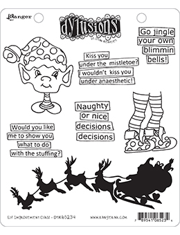 Elf Improvement Class - Dyan Reaveley's Dylusions Cling Stamp
