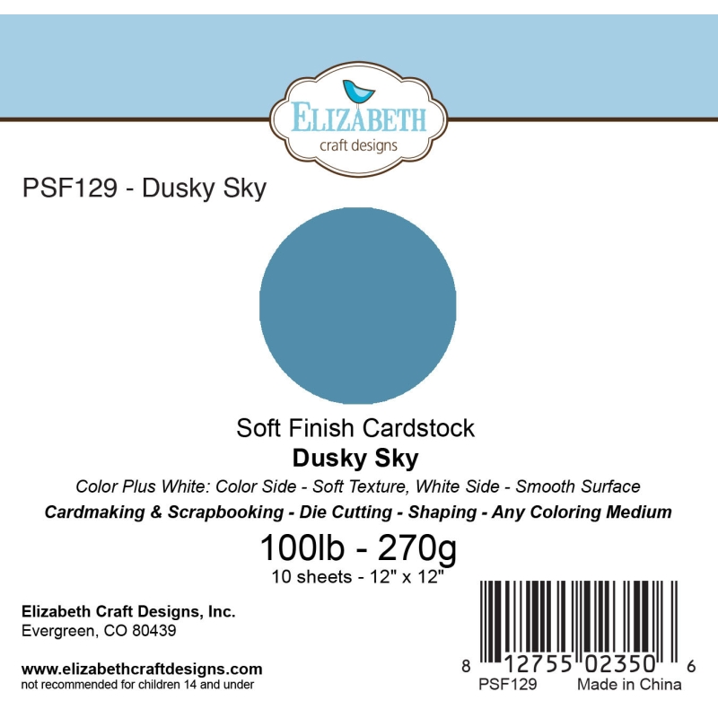 Dusky Sky - Soft Finish Cardstock - 270gr - 12"x12" Dusky Sky - Soft Finish Cardstock - 270gr - 12"x12"