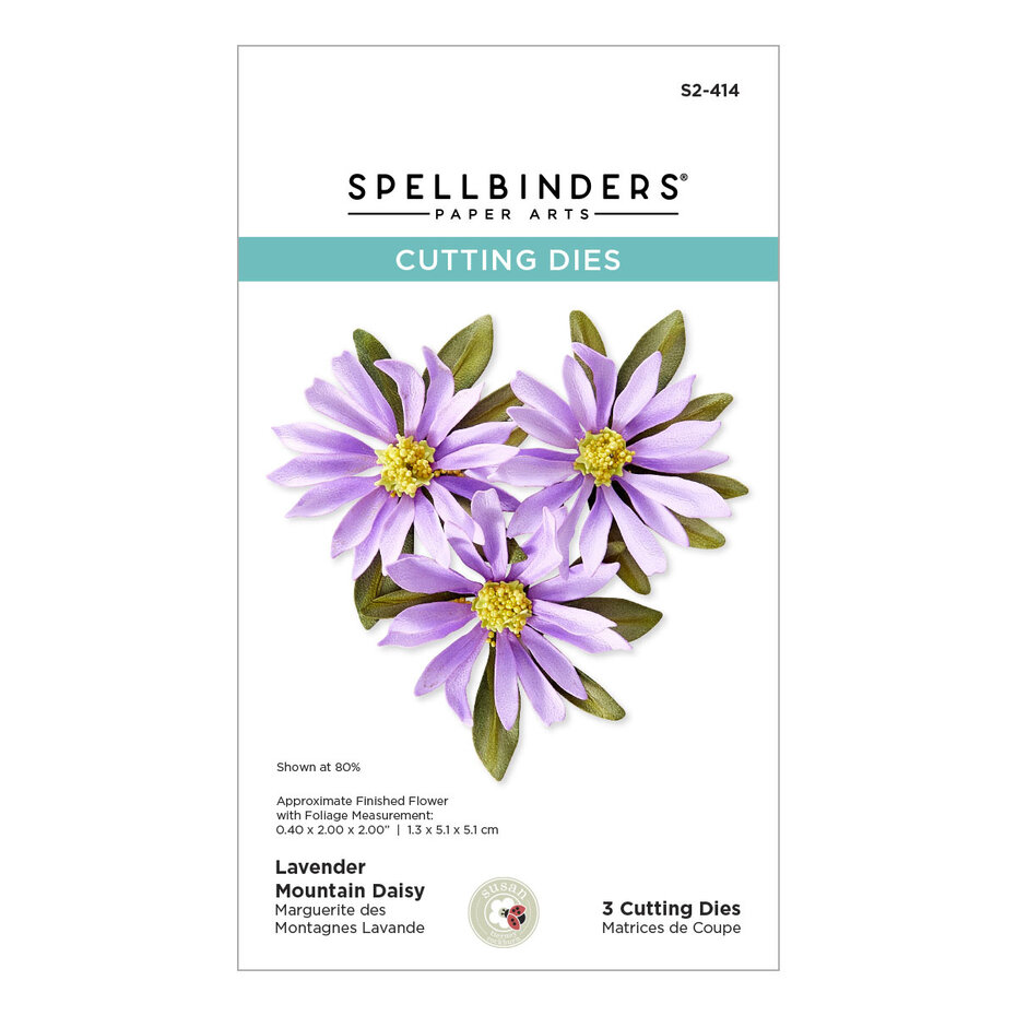 Lavender Mountain Daisy - Etched Dies