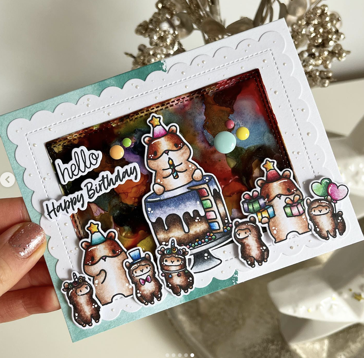 Auch der Hamster kann Kuchen essen!