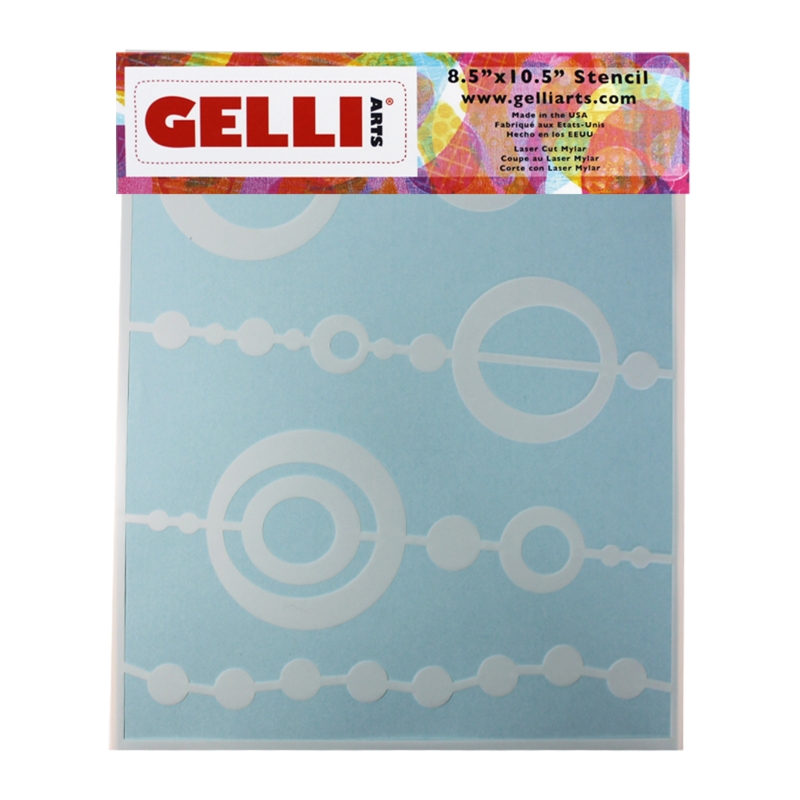 Bead Stencil - For use with 8x10 Plate - Gelli Arts