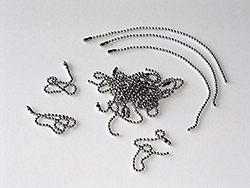 5 cm - Kugelkettchen - vernickelt - 5 Stück 5 cm - Kugelkettchen - vernickelt - 5 Stück