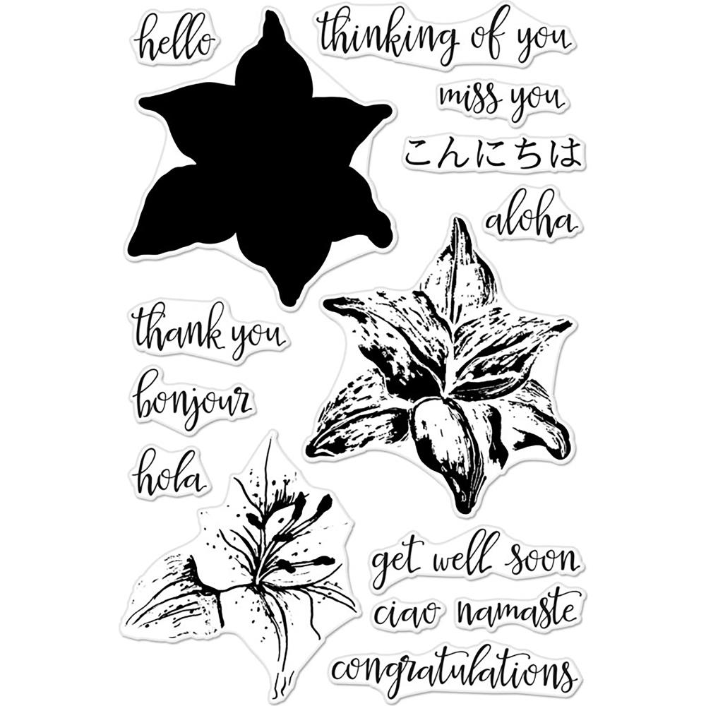 Tiger Lily - Hero Arts Clear Color Layering Clear Stamps