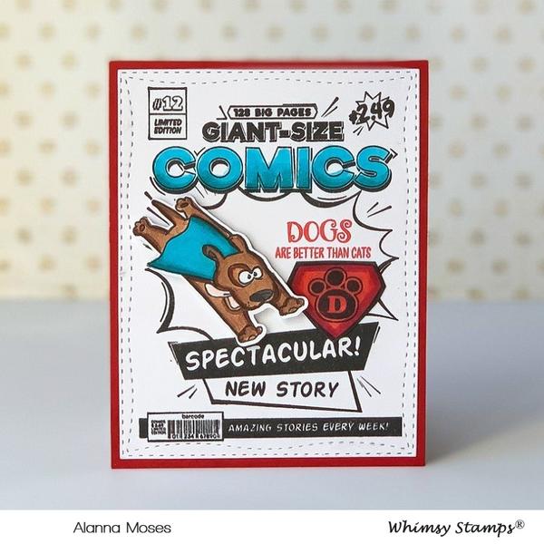 Comic Book Page - Rubber Cling Stamp Comic Book Page - Rubber Cling Stamp