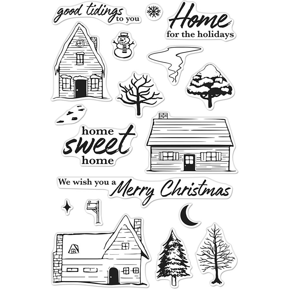 Home For The Holidays - Hero Arts Clear Stamp