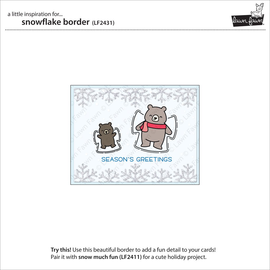 Snowflake Border - Lawn Cuts Snowflake Border - Lawn Cuts