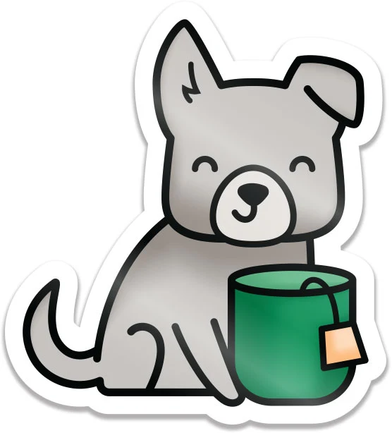 Pup Of Tea - Vinyl Sticker Pup Of Tea - Vinyl Sticker