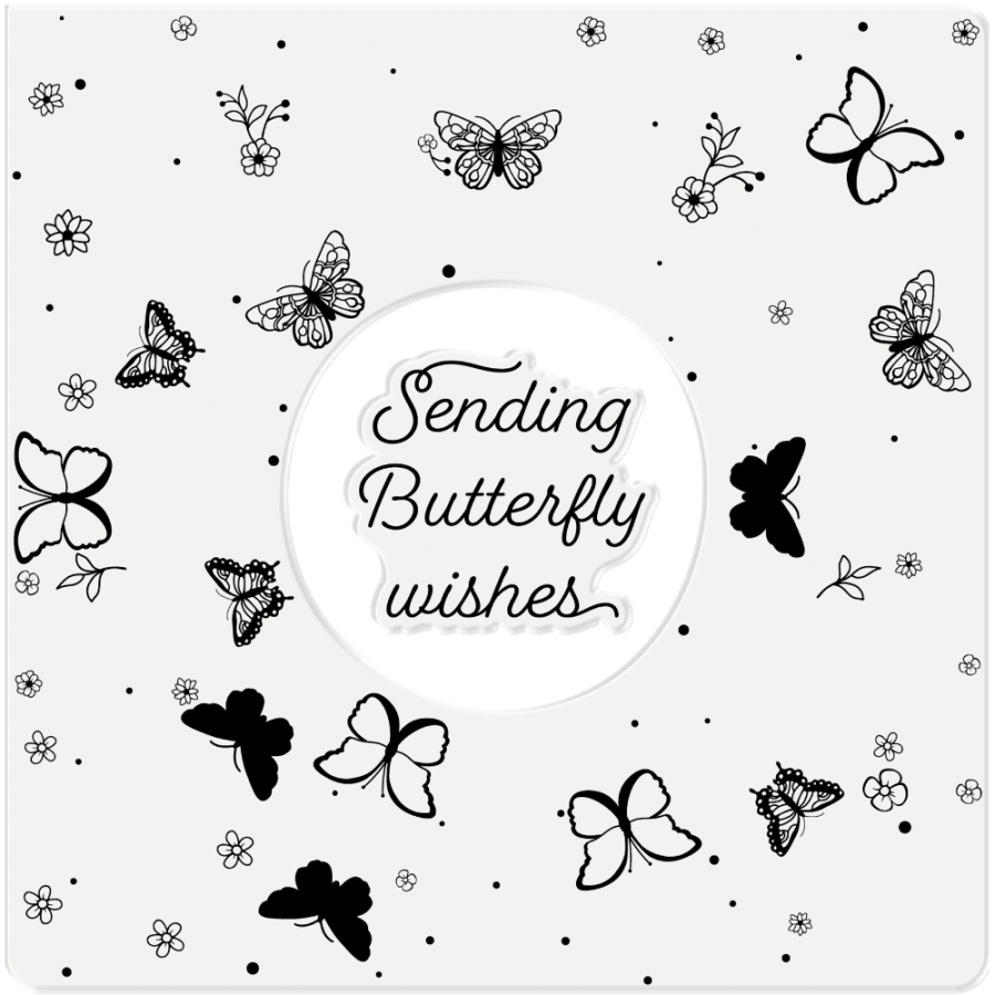 Butterfly Wishes - Rotating Clearstamp - Crafter's Companion
