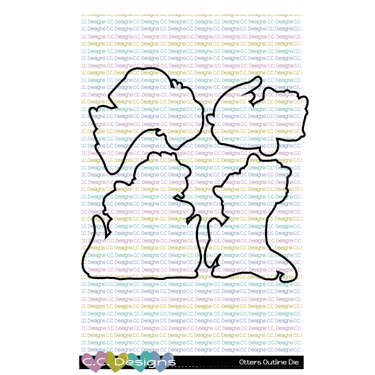 Otters - Outline Metal Die Otters - Outline Metal Die